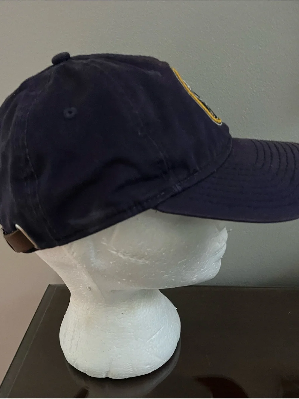 New Era Navy Buffalo Sabres Logo Baseball Cap with Gold Trim